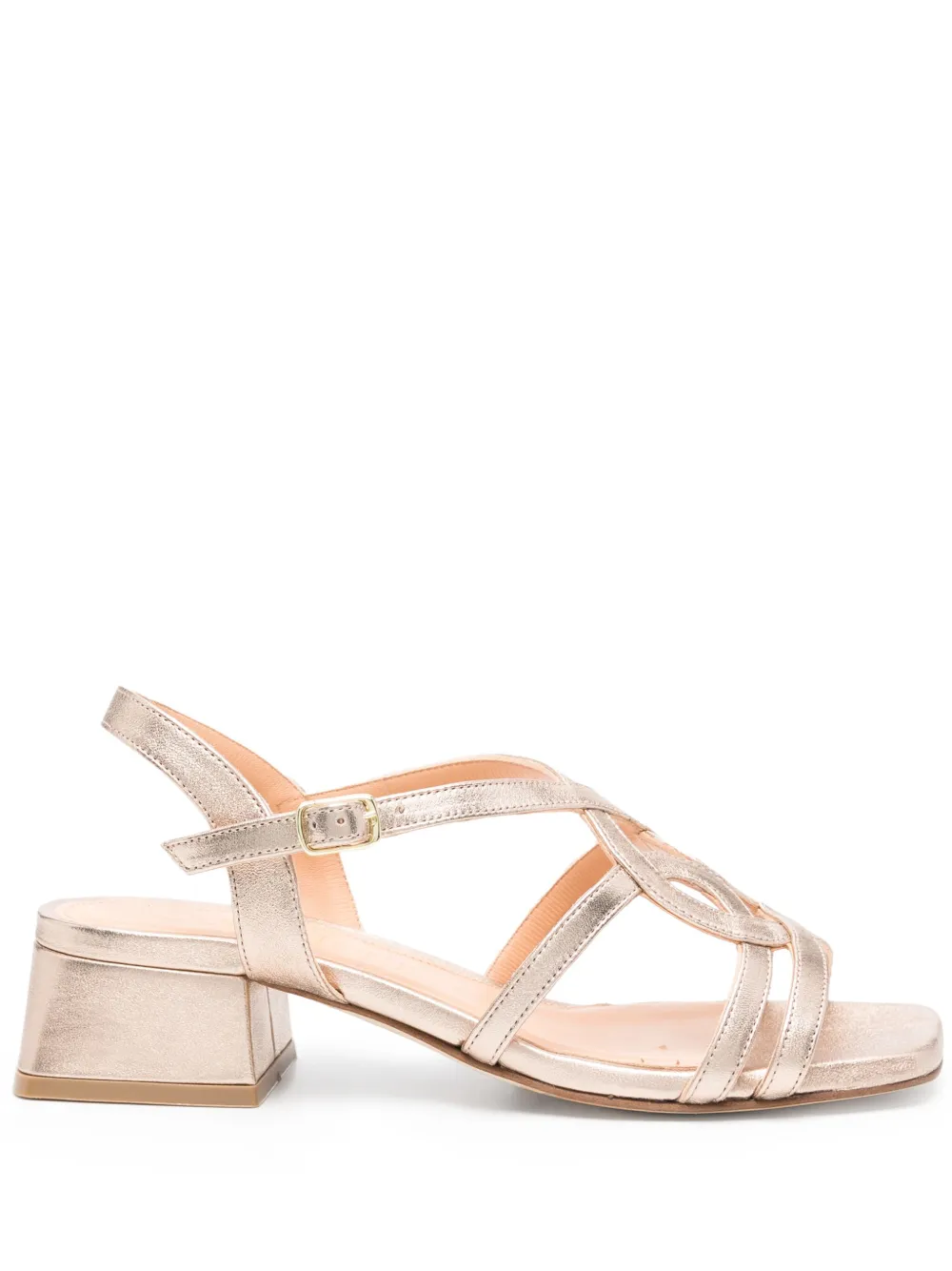 Julie Dee 35 mm leren sandalen Goud