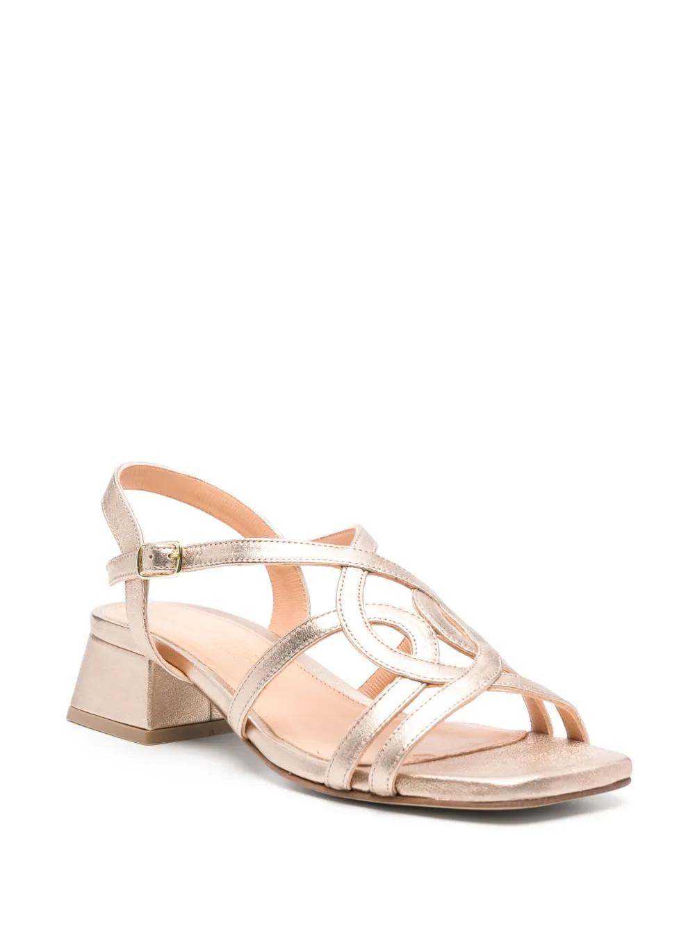 Julie Dee 35 mm leren sandalen - Goud