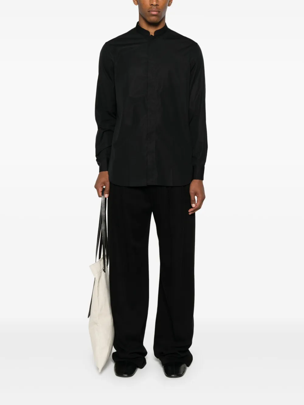 Lardini cotton shirt - Zwart