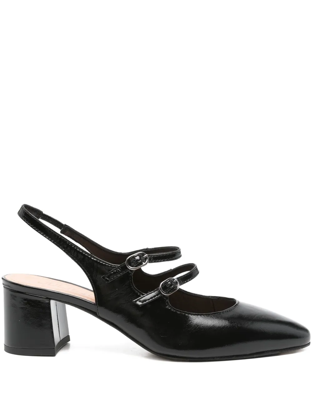 Julie Dee 65mm slingback pumps Zwart
