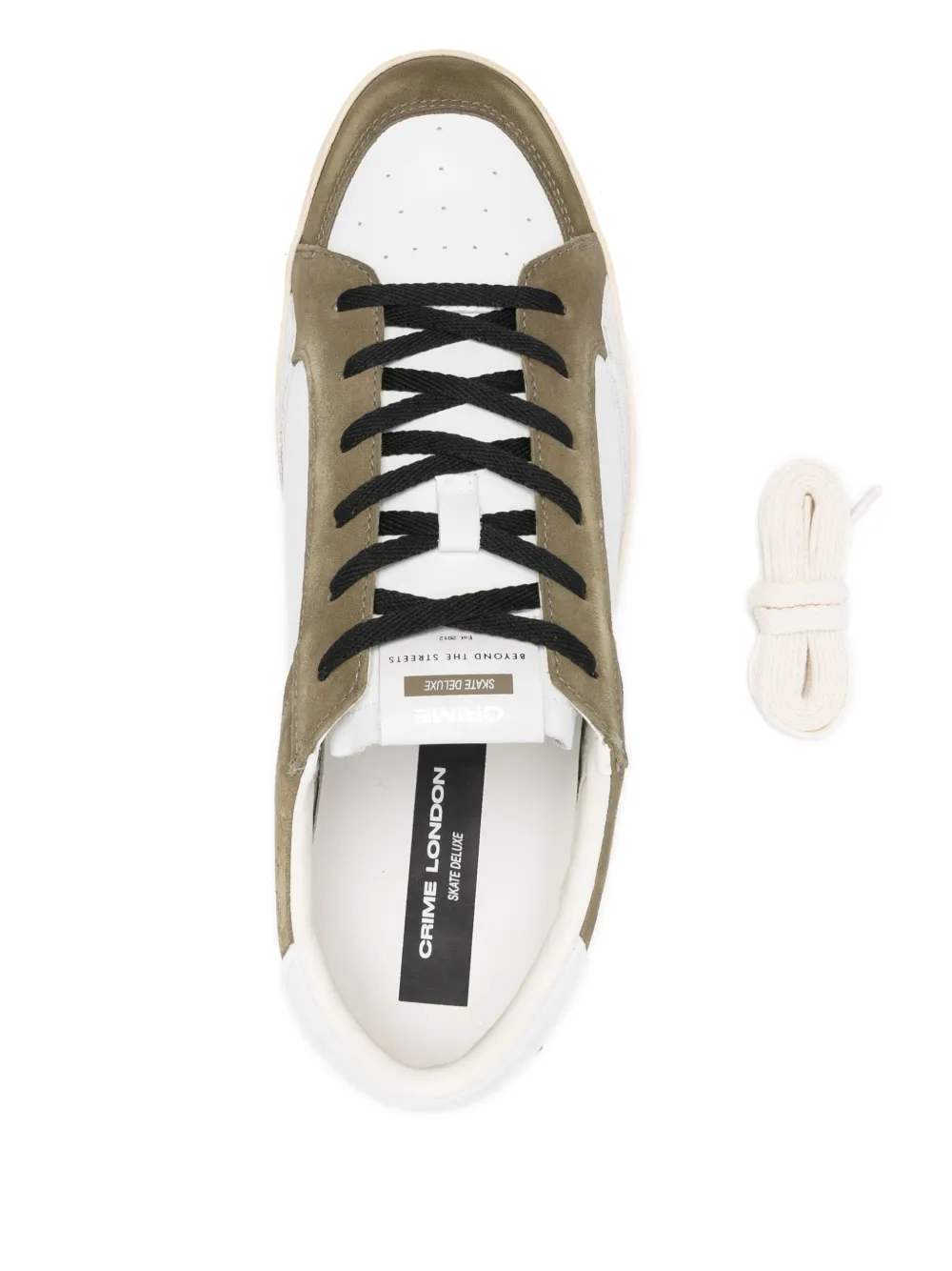 Crime London panelled sneakers White