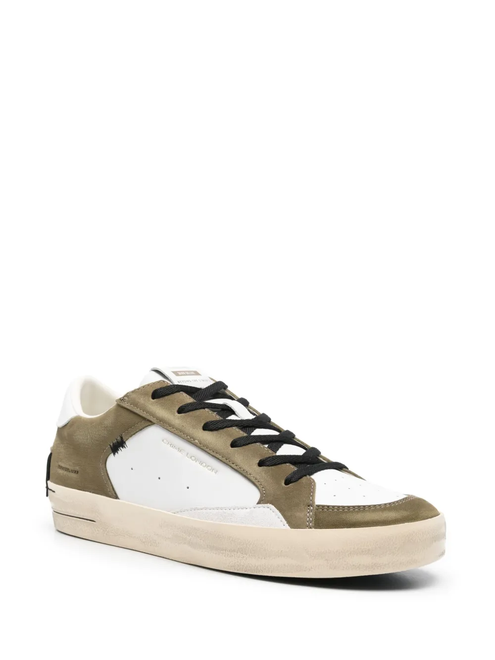 Crime London panelled sneakers White