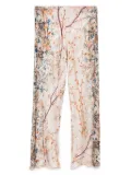 Pierre-Louis Mascia illustration-print trousers - Pink