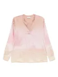 Pierre-Louis Mascia graphic-printed top - Pink
