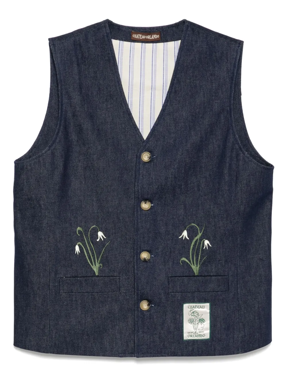 denim waistcoat