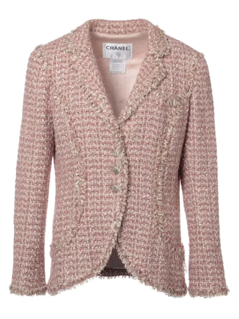 CHANEL Pre-Owned silk tweed jacket 
