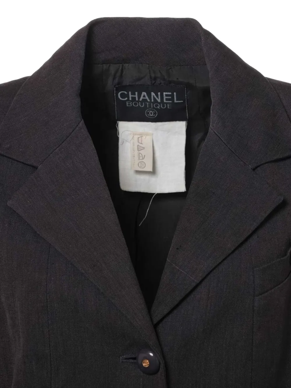 Pre-owned Chanel Single-breasted Blazer In Grey