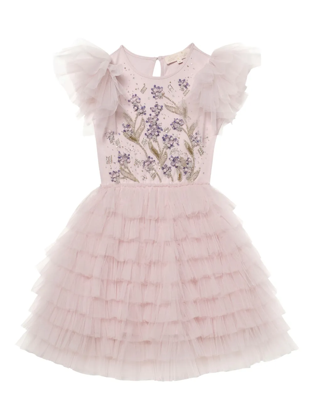 Shop Tutu Du Monde Ruffle-detail Tulle Dress In Purple