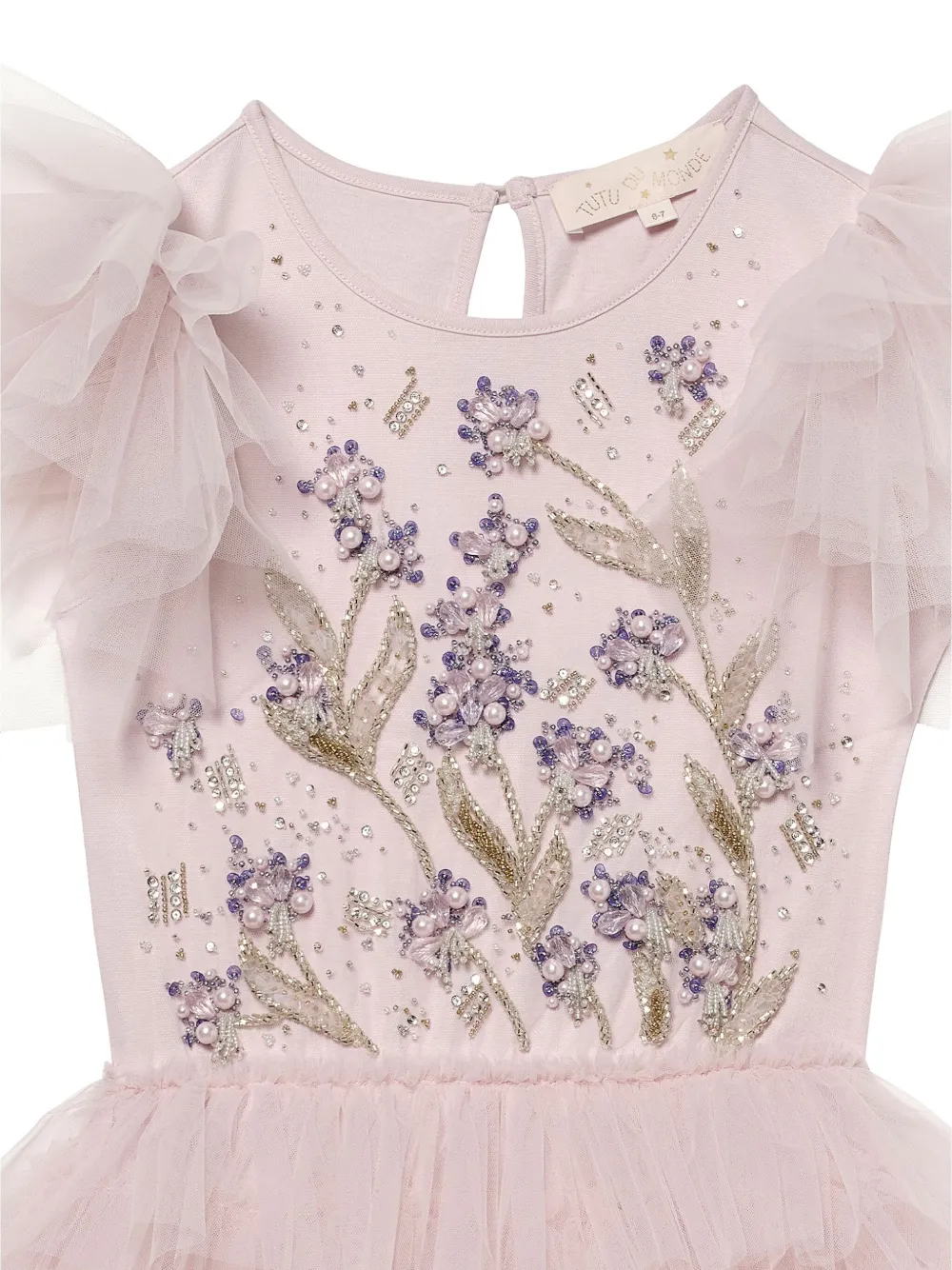 Shop Tutu Du Monde Ruffle-detail Tulle Dress In Purple