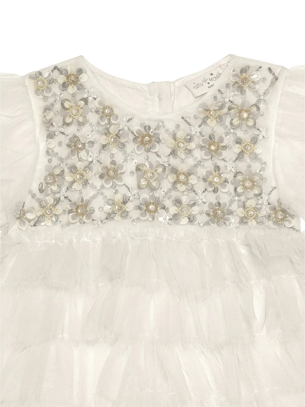 Tutu Du Monde Jurk met ruches Wit