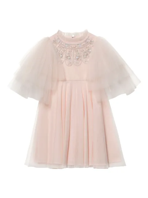 Tutu Du Monde tulle-sleeve embellished dress