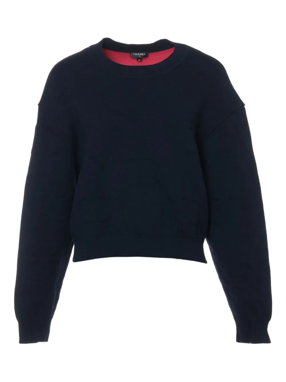 CHANEL Pre-Owned monogram-pattern jumper | Blue | Image 1