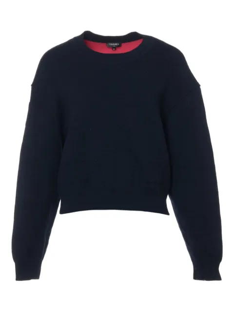CHANEL Pre-Owned monogram-pattern jumper 