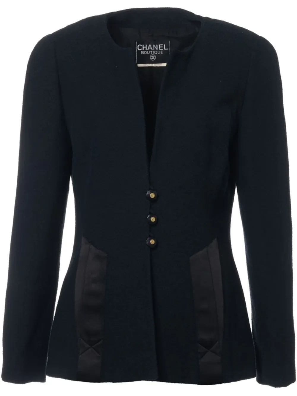 Pre-owned Chanel Wool Jacket In Blue