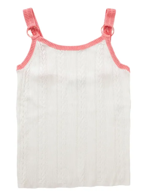 CHANEL Pre-Owned logo-charm top 