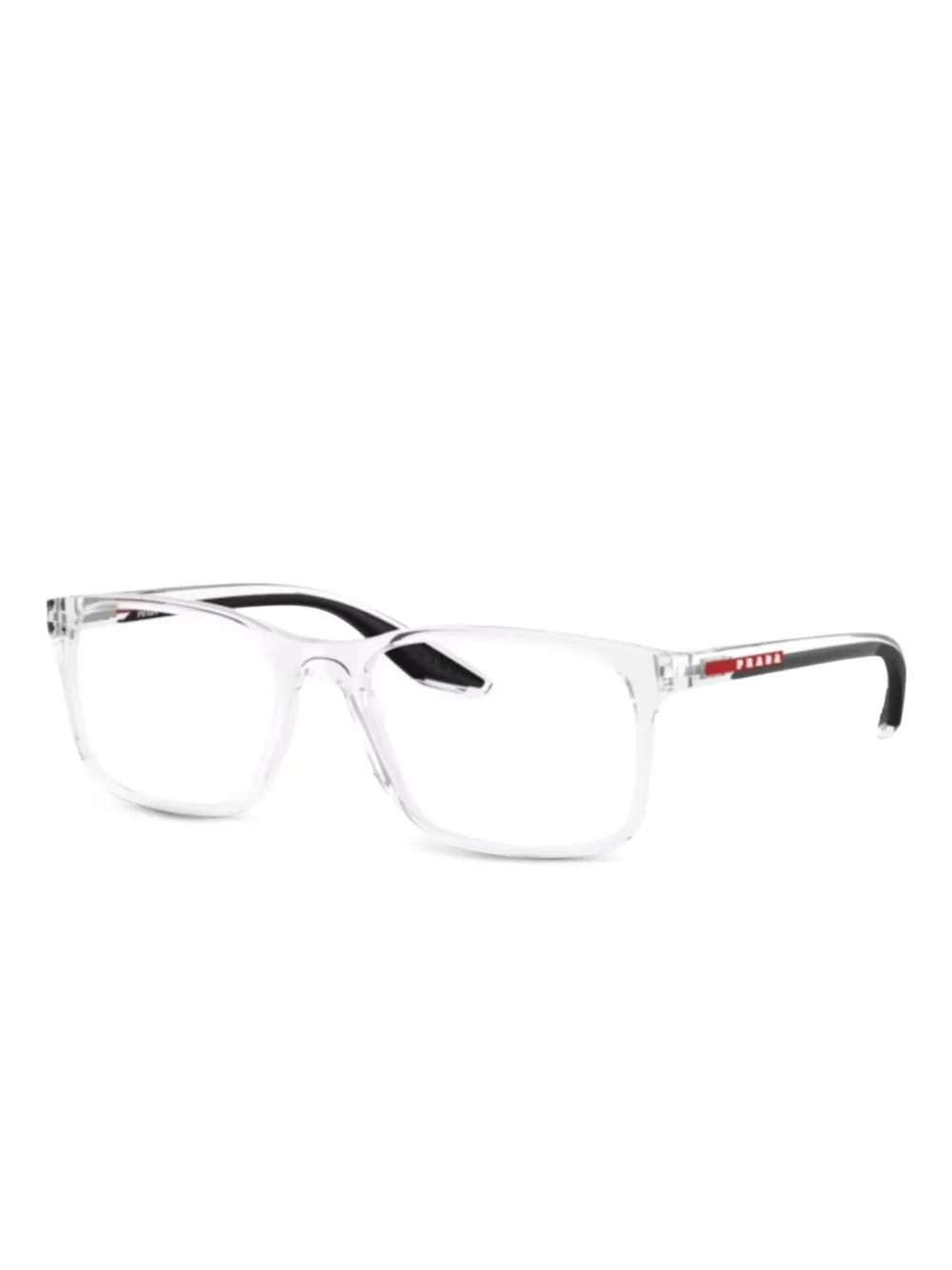 Prada Linea Rossa rectangle-frame glasses - ホワイト Prada Linea Rossa rectangle-frame glasses - ホワイト