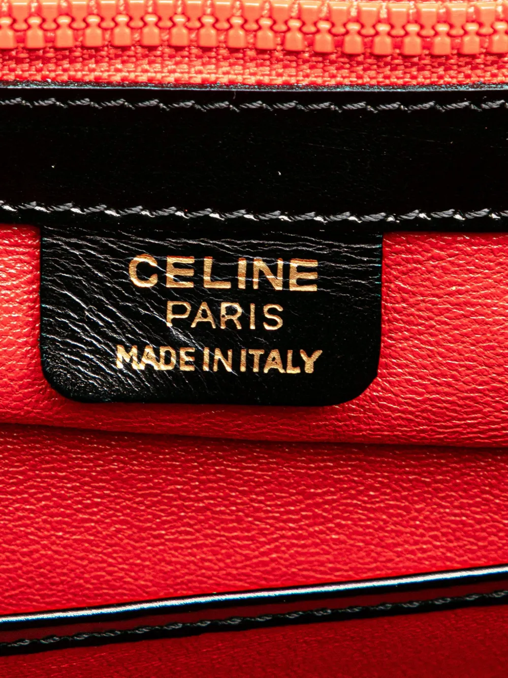 Pre-owned Celine 1995 Large Smooth Calfskin 16 Top Handle Bag Satchel In Black