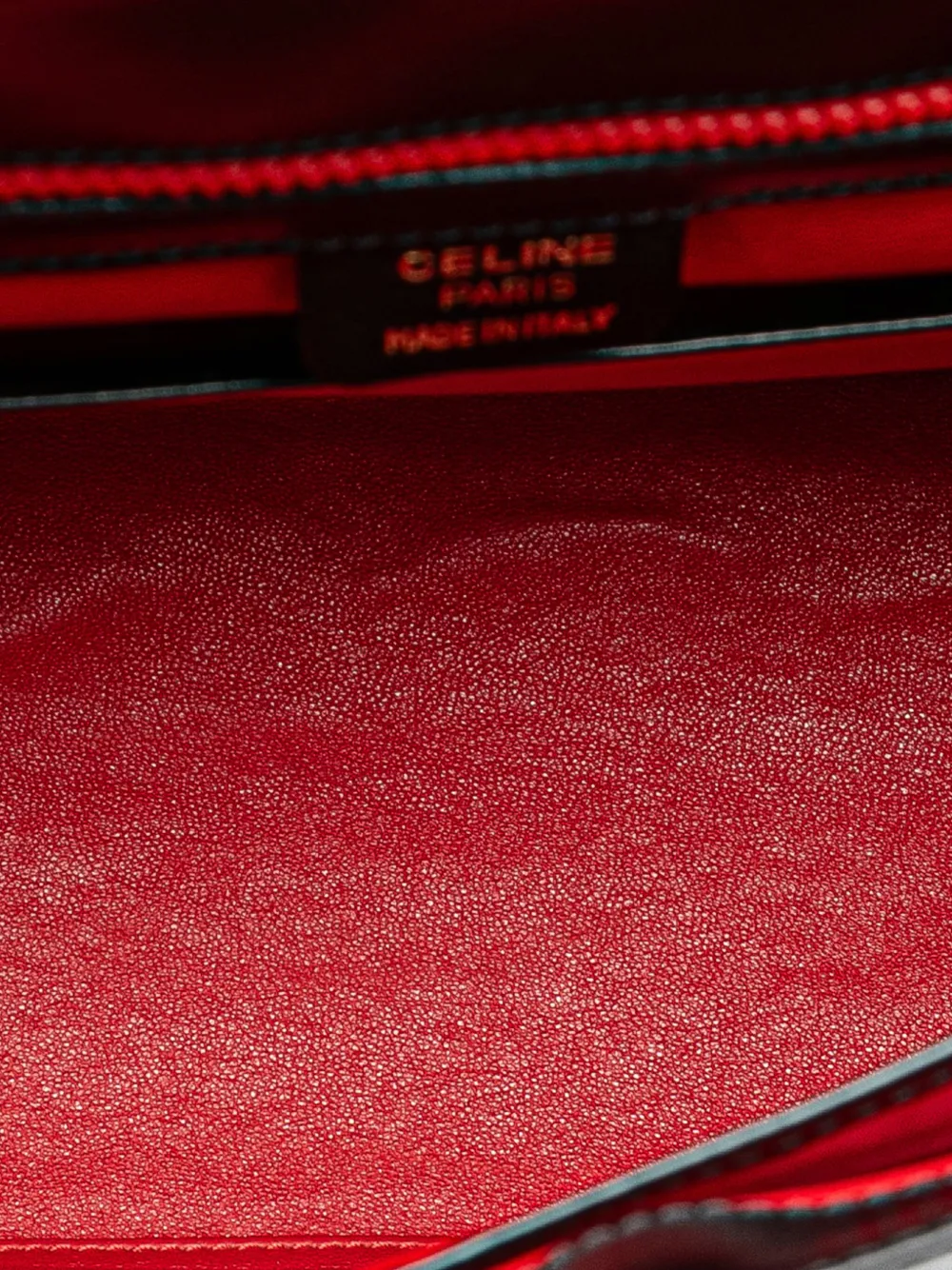 Pre-owned Celine 1995 Large Smooth Calfskin 16 Top Handle Bag Satchel In Black