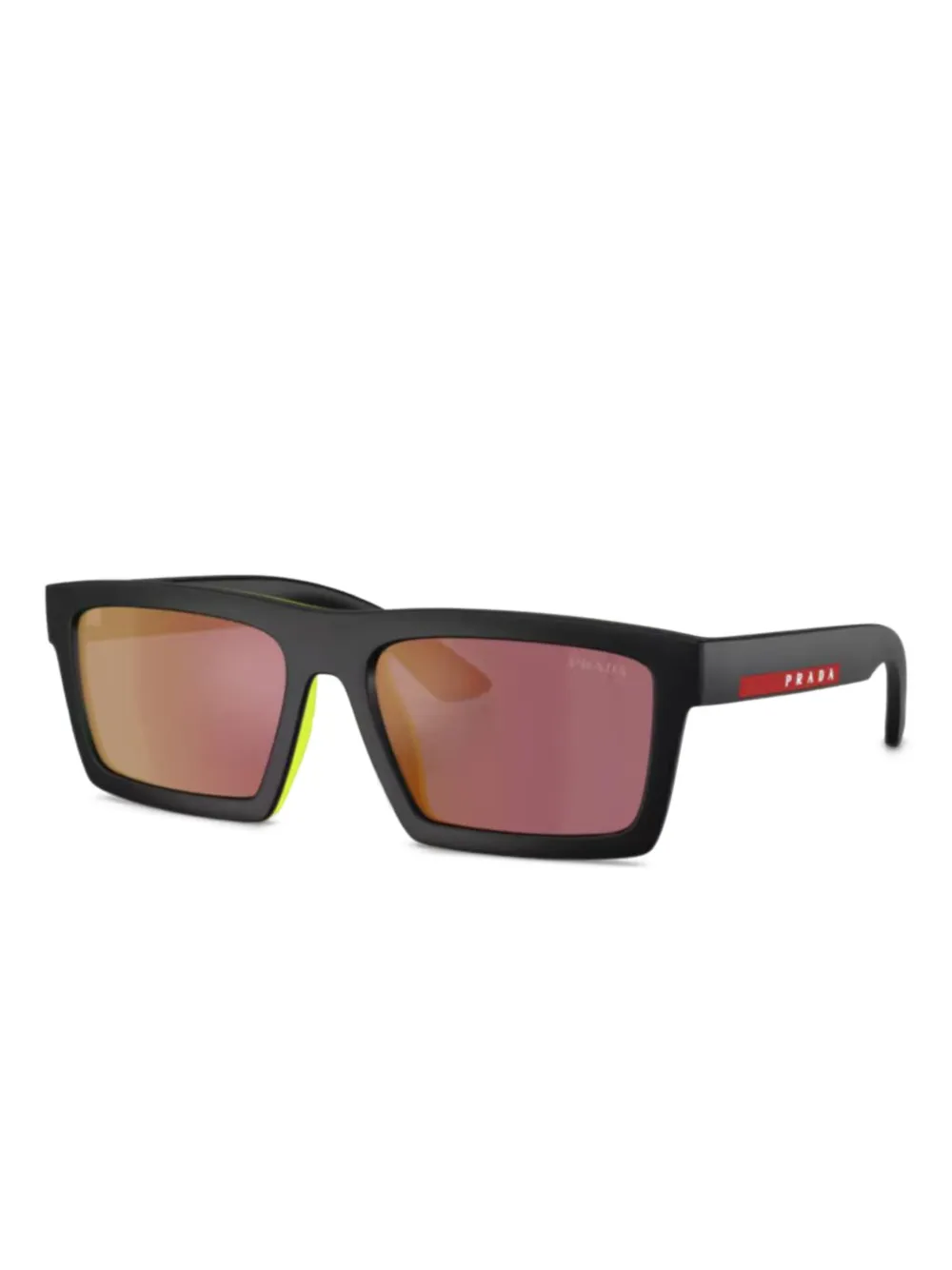 Prada Linea Rossa square-frame sunglasses Zwart