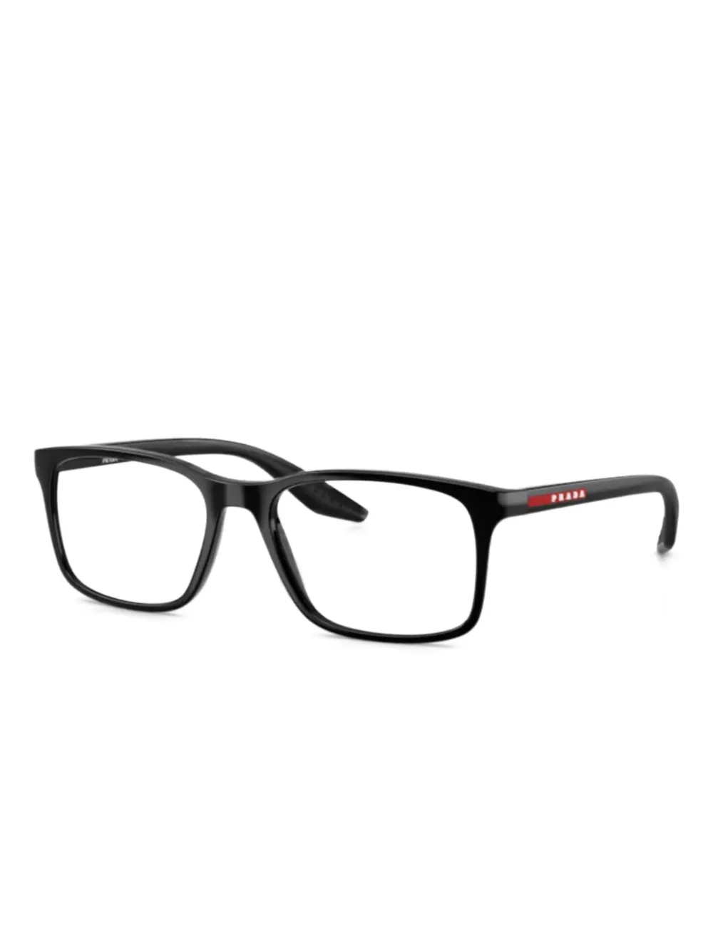 Prada Linea Rossa 08RV rectangle-frame glasses - ブラック Prada Linea Rossa 08RV rectangle-frame glasses - ブラック