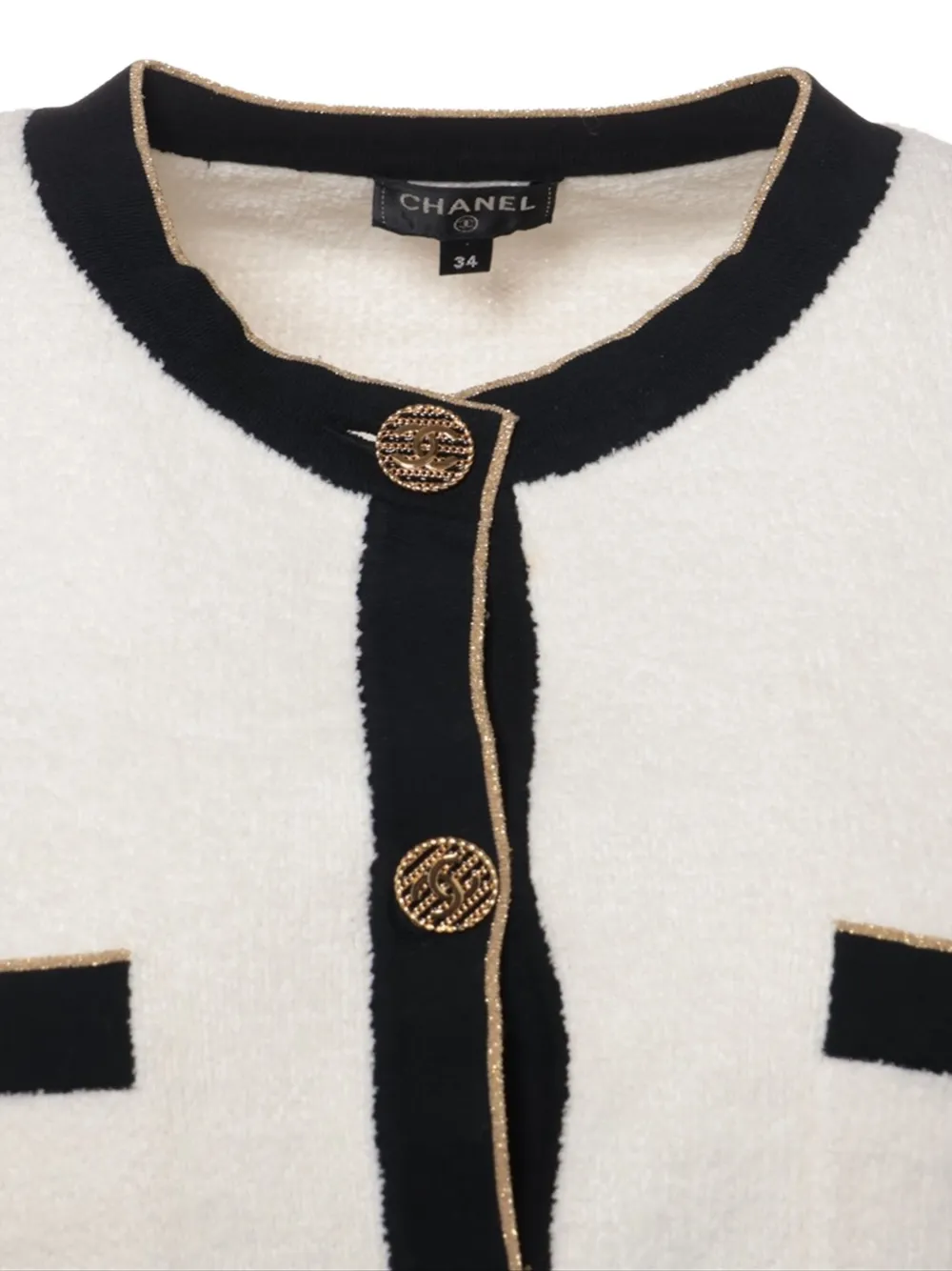 Cardigan Chanel Look Jacket CHANEL Pre-Owned Contrasting-trim