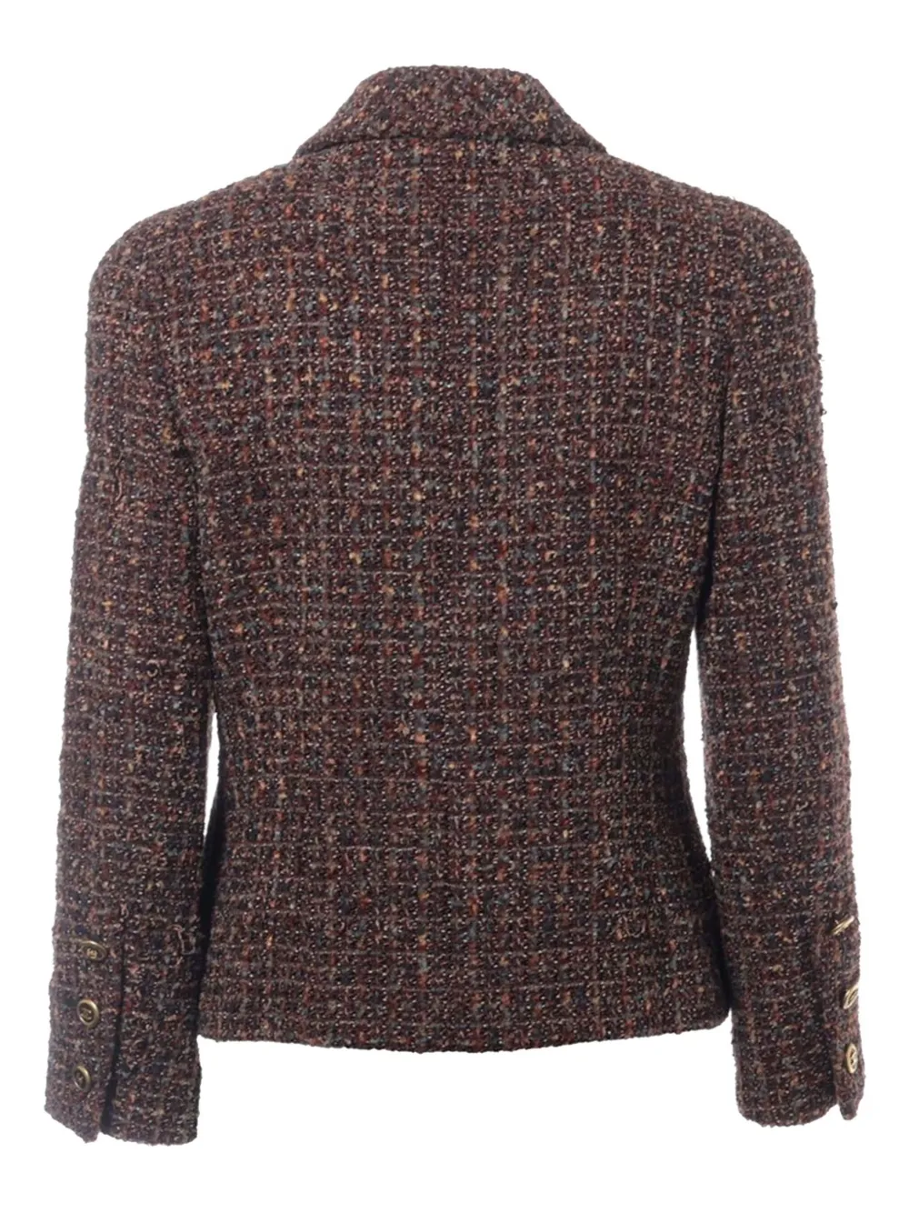 Pre-owned Chanel Tweed Blazer In Brown