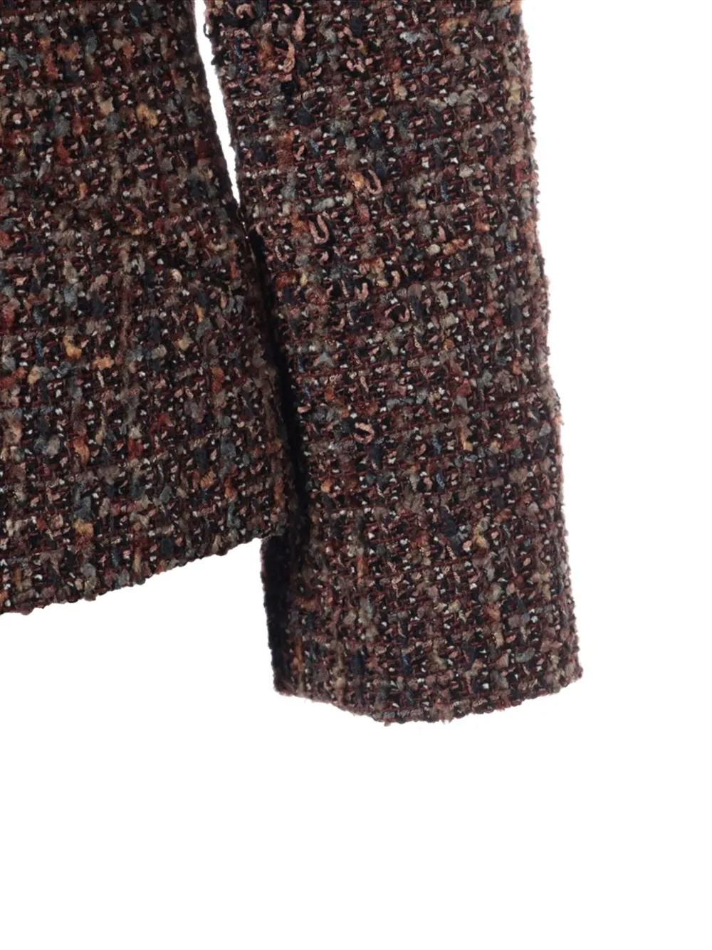 Pre-owned Chanel Tweed Blazer In Brown