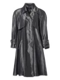 CHANEL Pre-Owned satin trench coat - Grey
