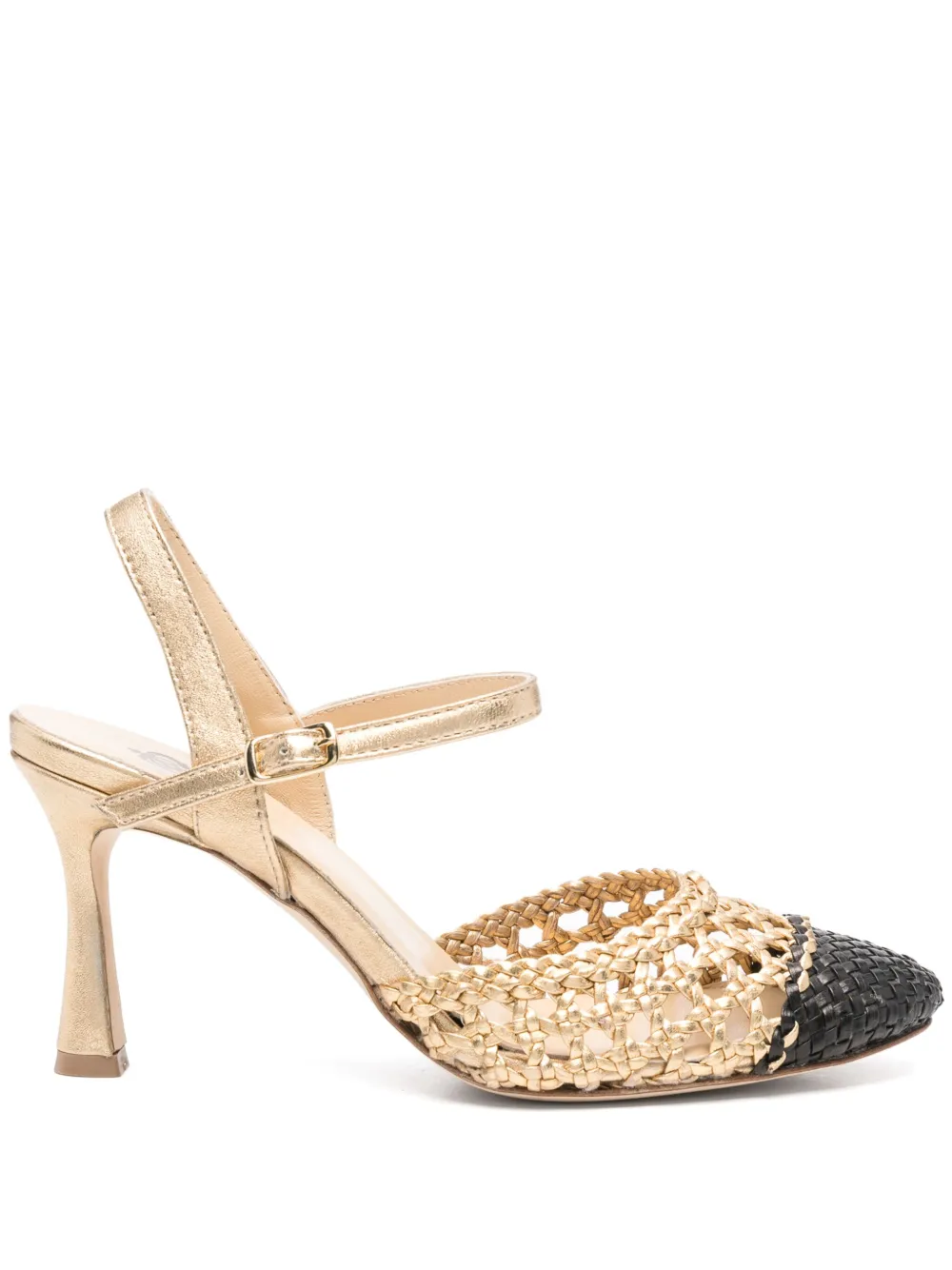 80mm leather pumps