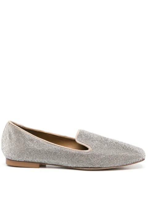 Anna F. rhinestone-embellished loafers