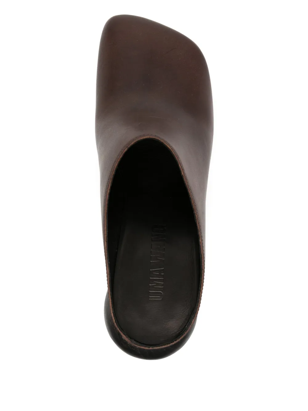 Uma Wang 75mm stone mules Brown