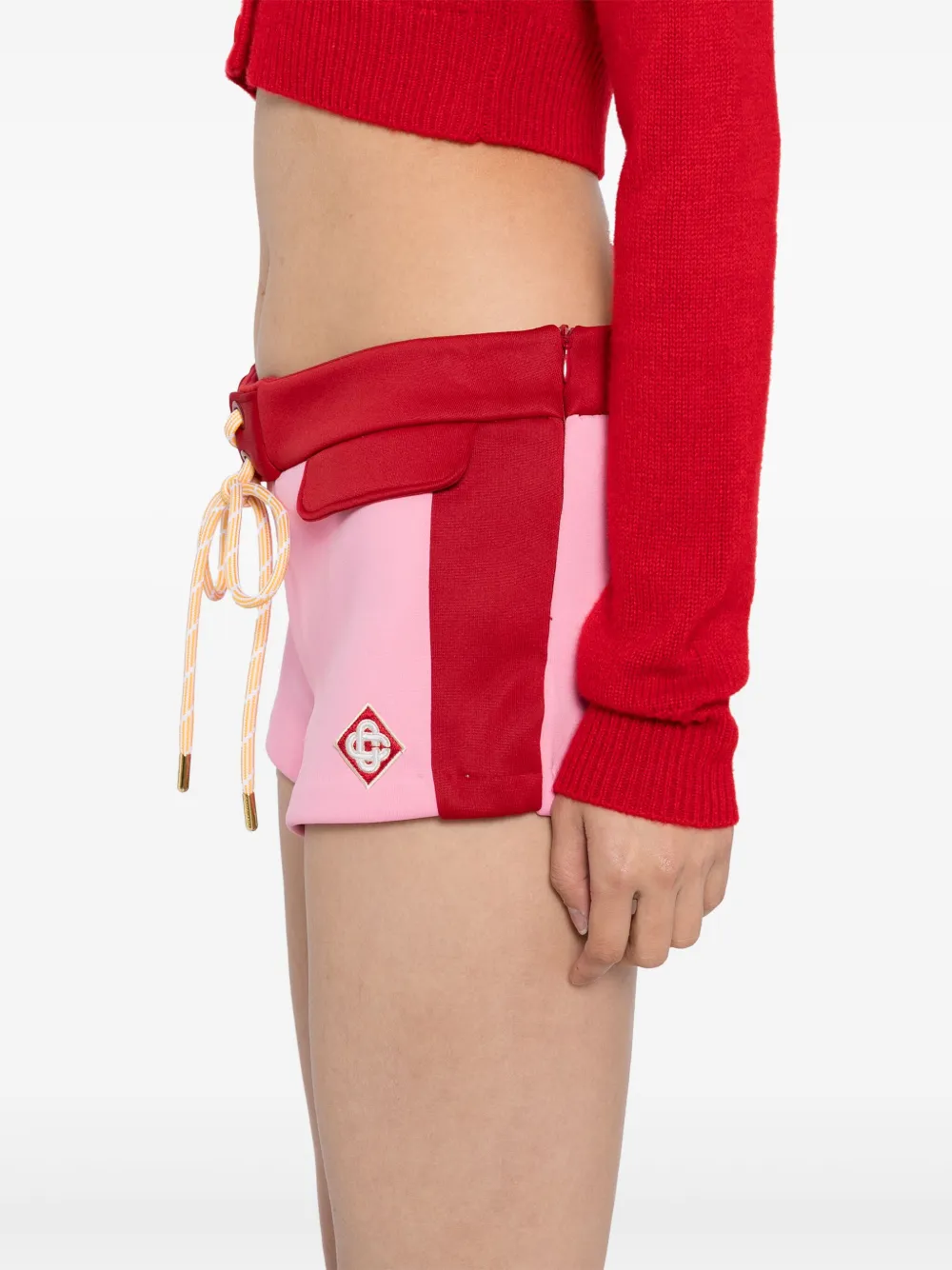 Casablanca Shorts met vlakken Rood