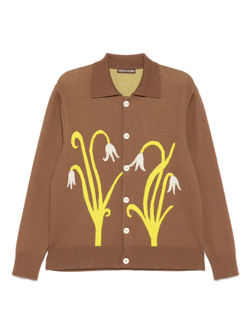 double snowdrop polo cardigan