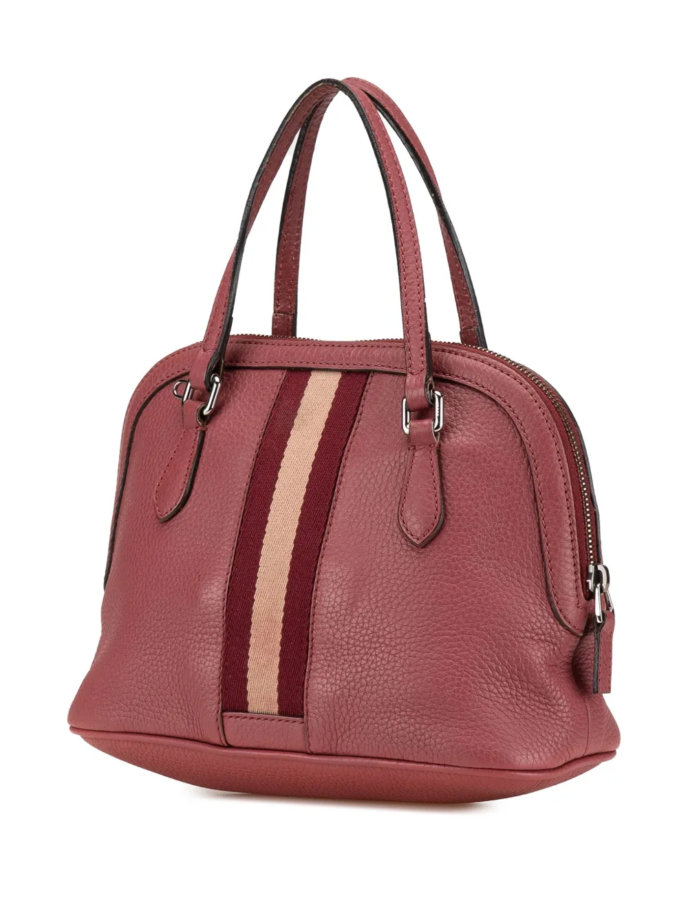 Gucci Pre-Owned 2000-2015 Mini Leather Web Dome satchel | Pre-Owned | Image 2