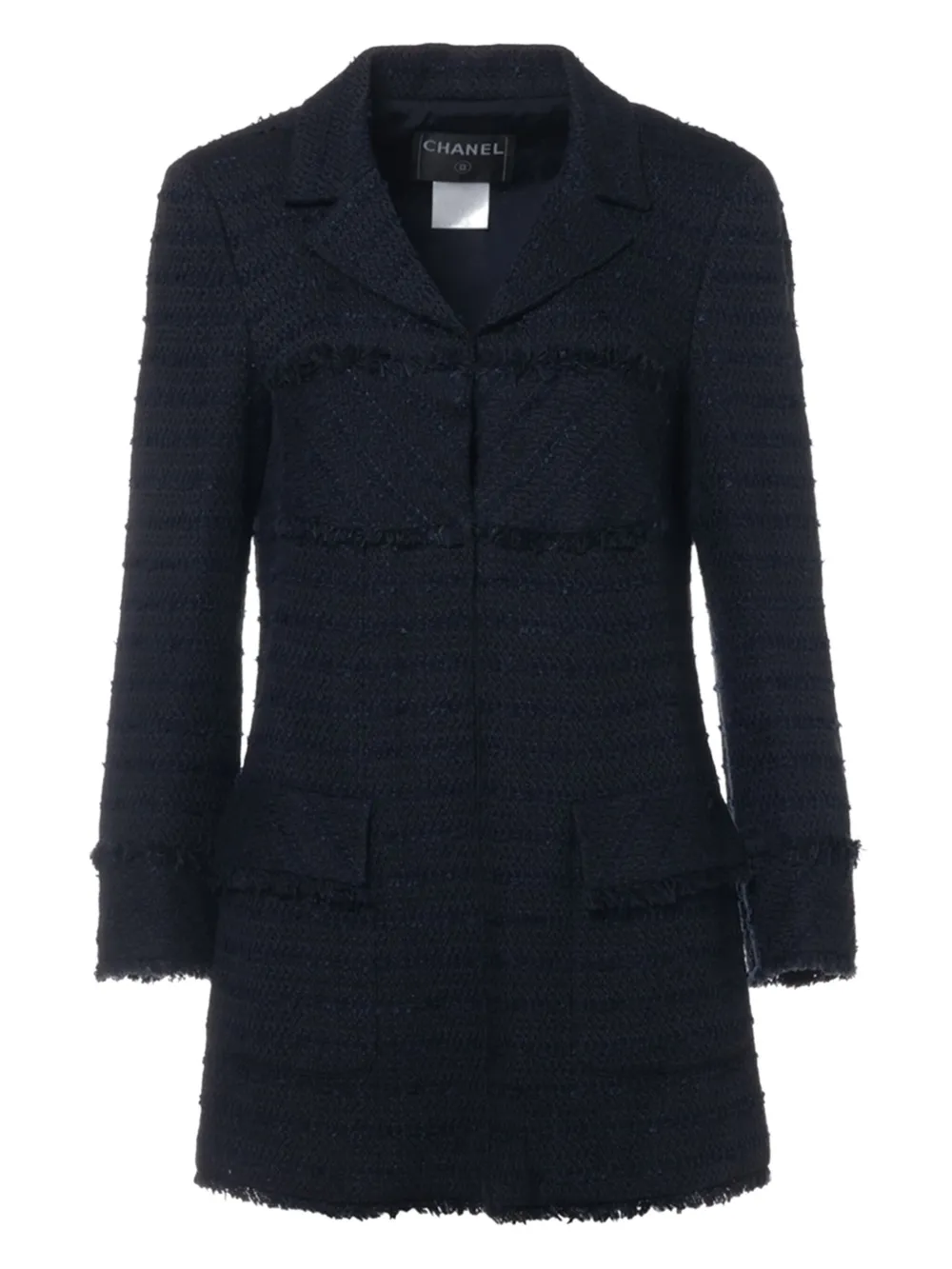 CHANEL Pre-Owned tweed coat | Blue | Image 1
