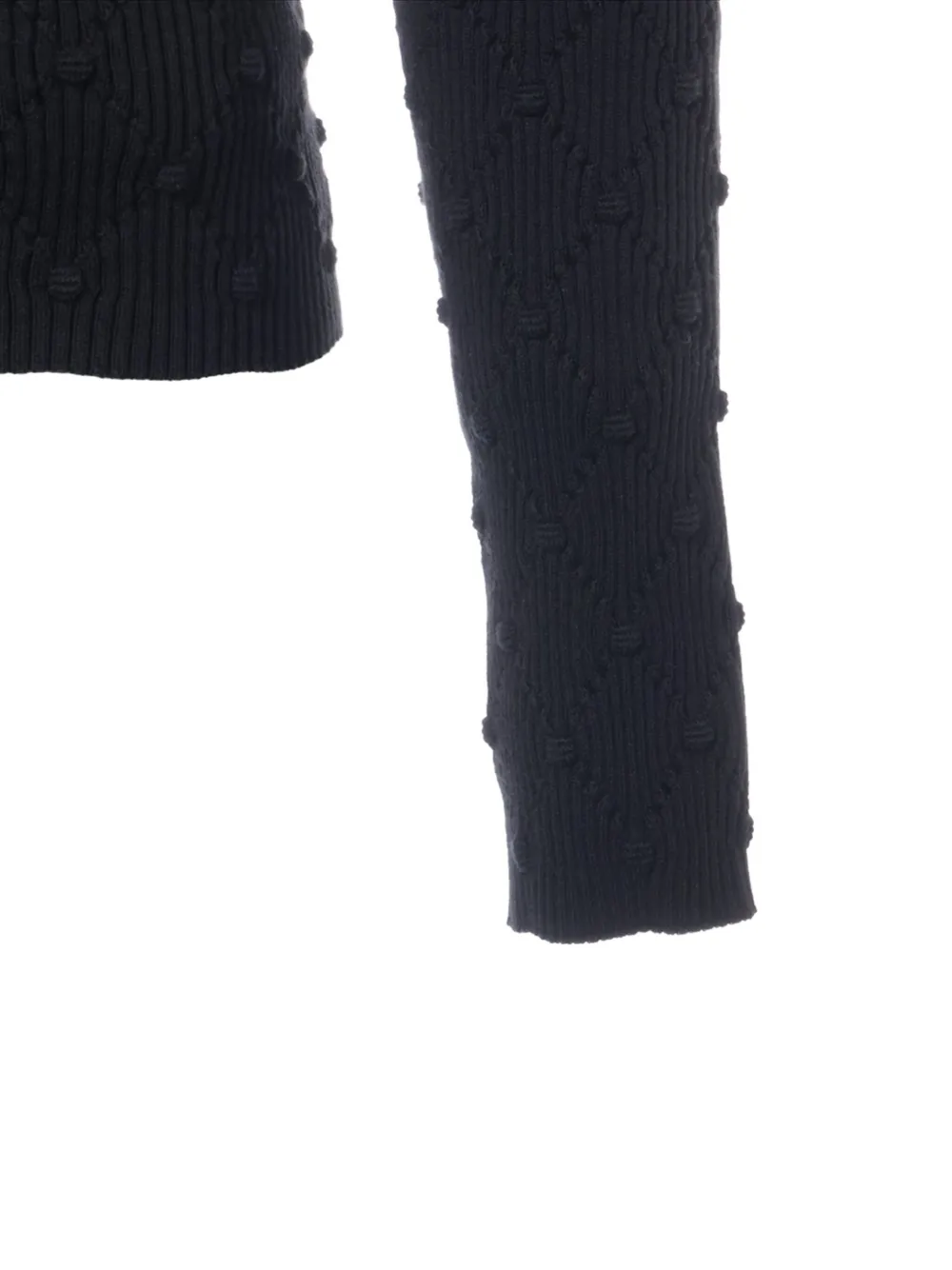 Pre-owned Chanel Interlocking Cc-logo Sweater In Black