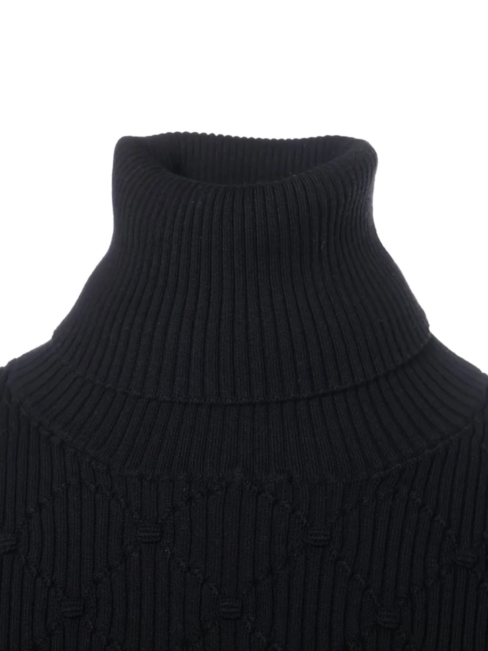Pre-owned Chanel Interlocking Cc-logo Sweater In Black