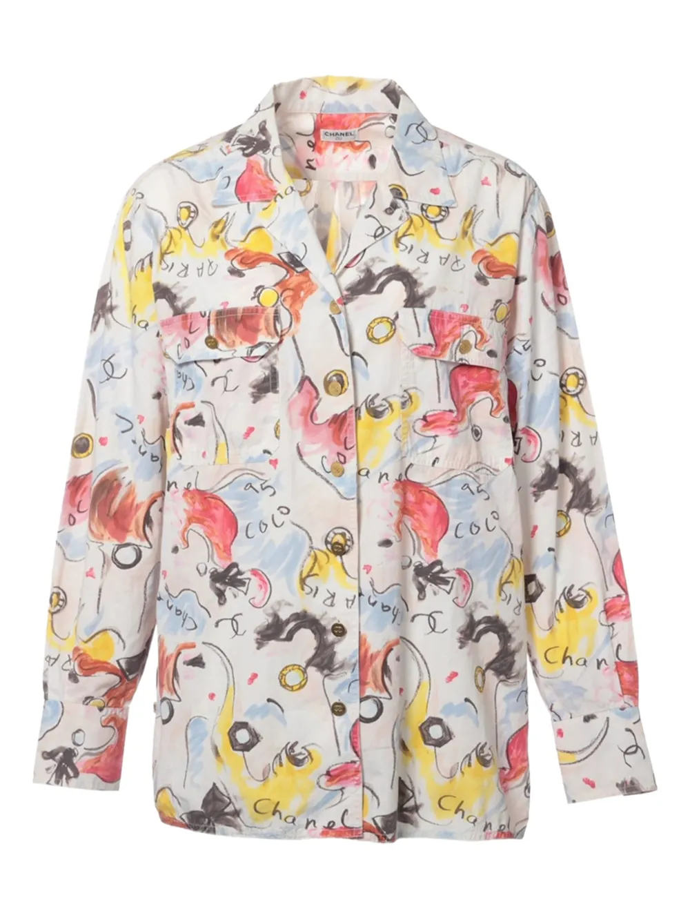 CHANEL Pre-Owned cotton shirt | White | Image 1