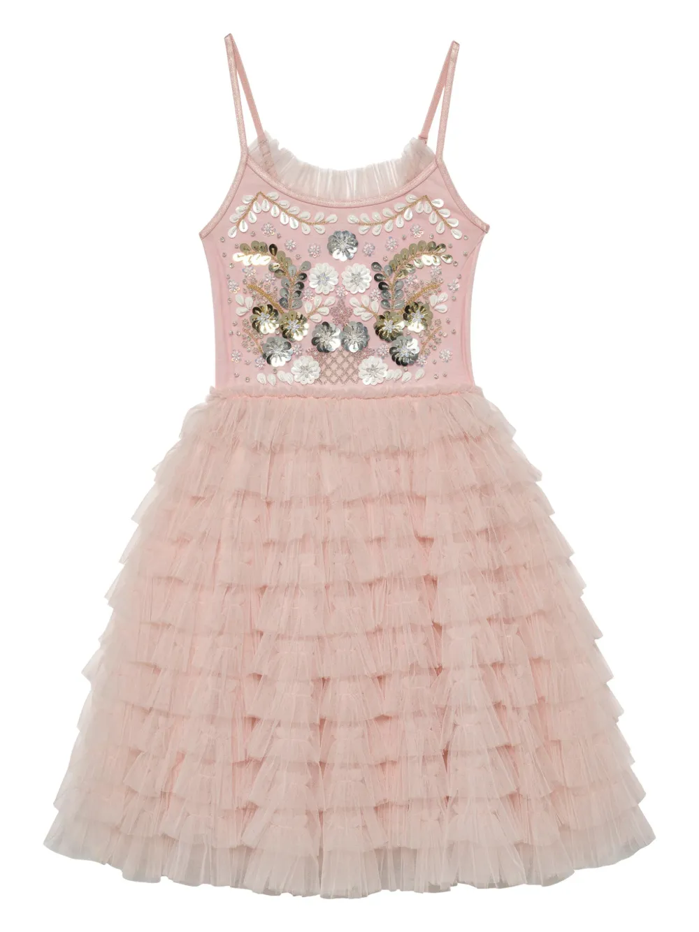 Shop Tutu Du Monde Ruffle-detail Tulle Dress In Pink
