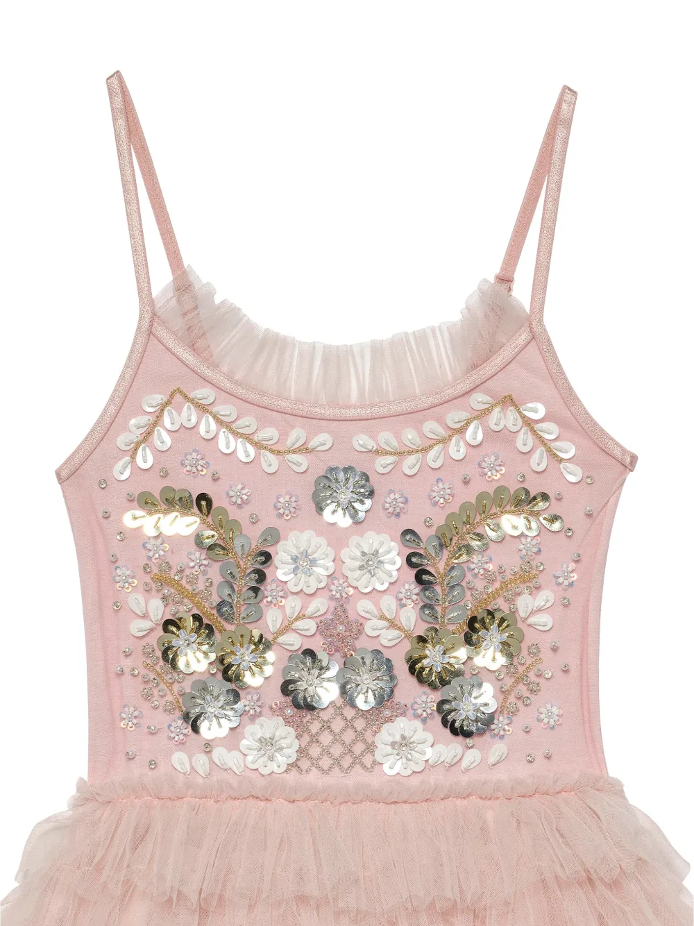 Shop Tutu Du Monde Ruffle-detail Tulle Dress In Pink