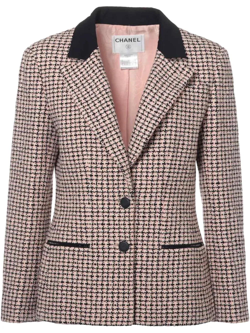 Pre-owned Chanel Tweed Blazer In Black