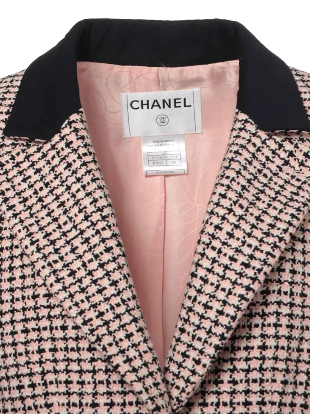 Pre-owned Chanel Tweed Blazer In Black