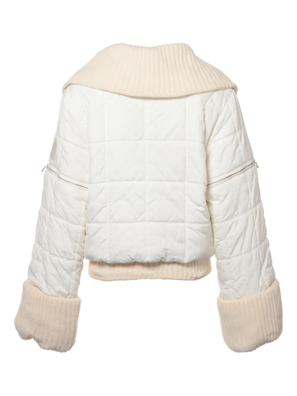 Pre-owned Chanel Detachable-sleeve Jacket In White