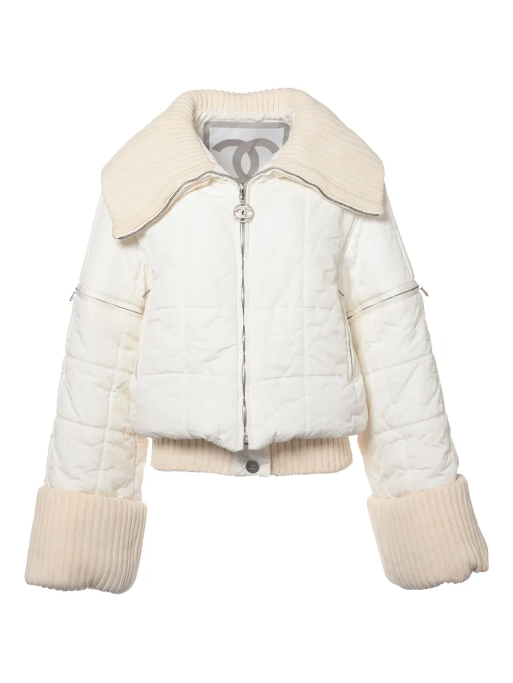 CHANEL Pre-Owned detachable-sleeve jacket | White | Image 1