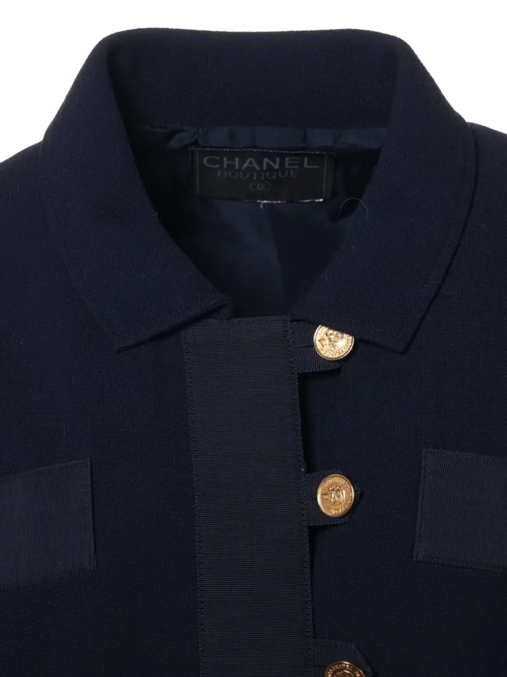 Pre-owned Chanel Wool Jacket In Blue