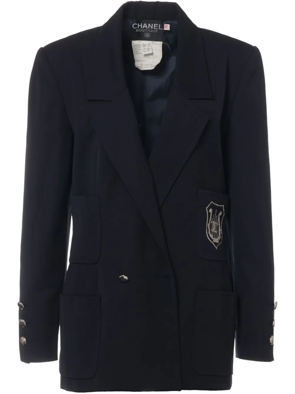 Pre-owned Chanel Wool Blazer In Black