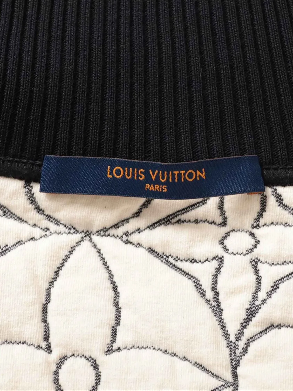 Pre-owned Louis Vuitton Floral-pattern Logo-detail Jacket In Black