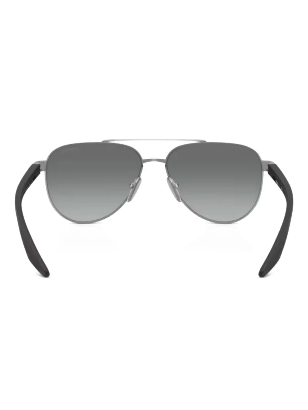 Prada Linea Rossa metal pilot sunglasses Zwart