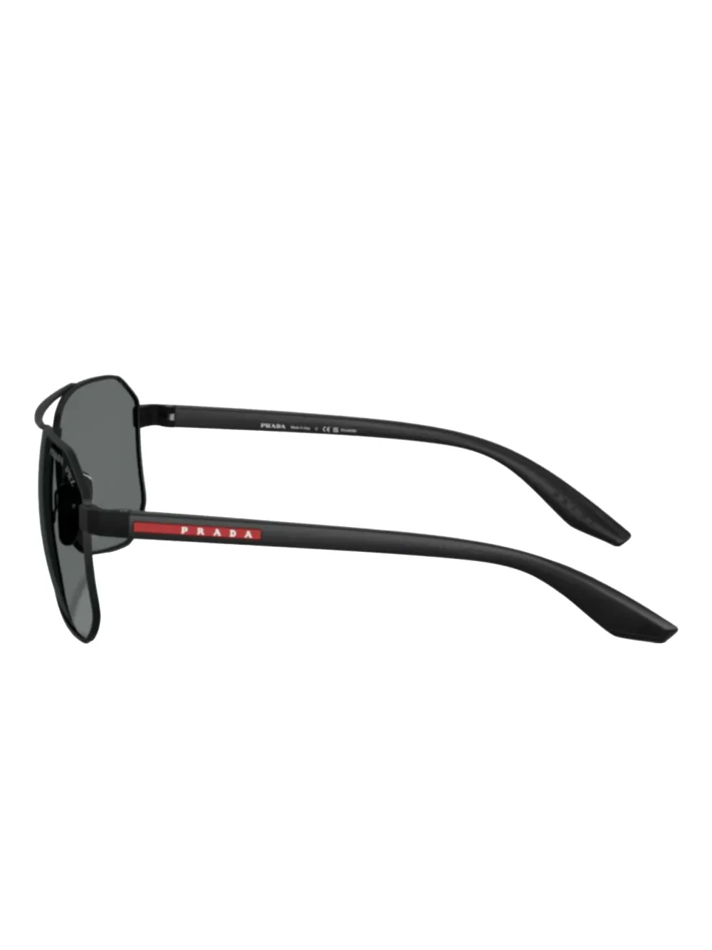 Prada Linea Rossa square-frame sunglasses Zwart
