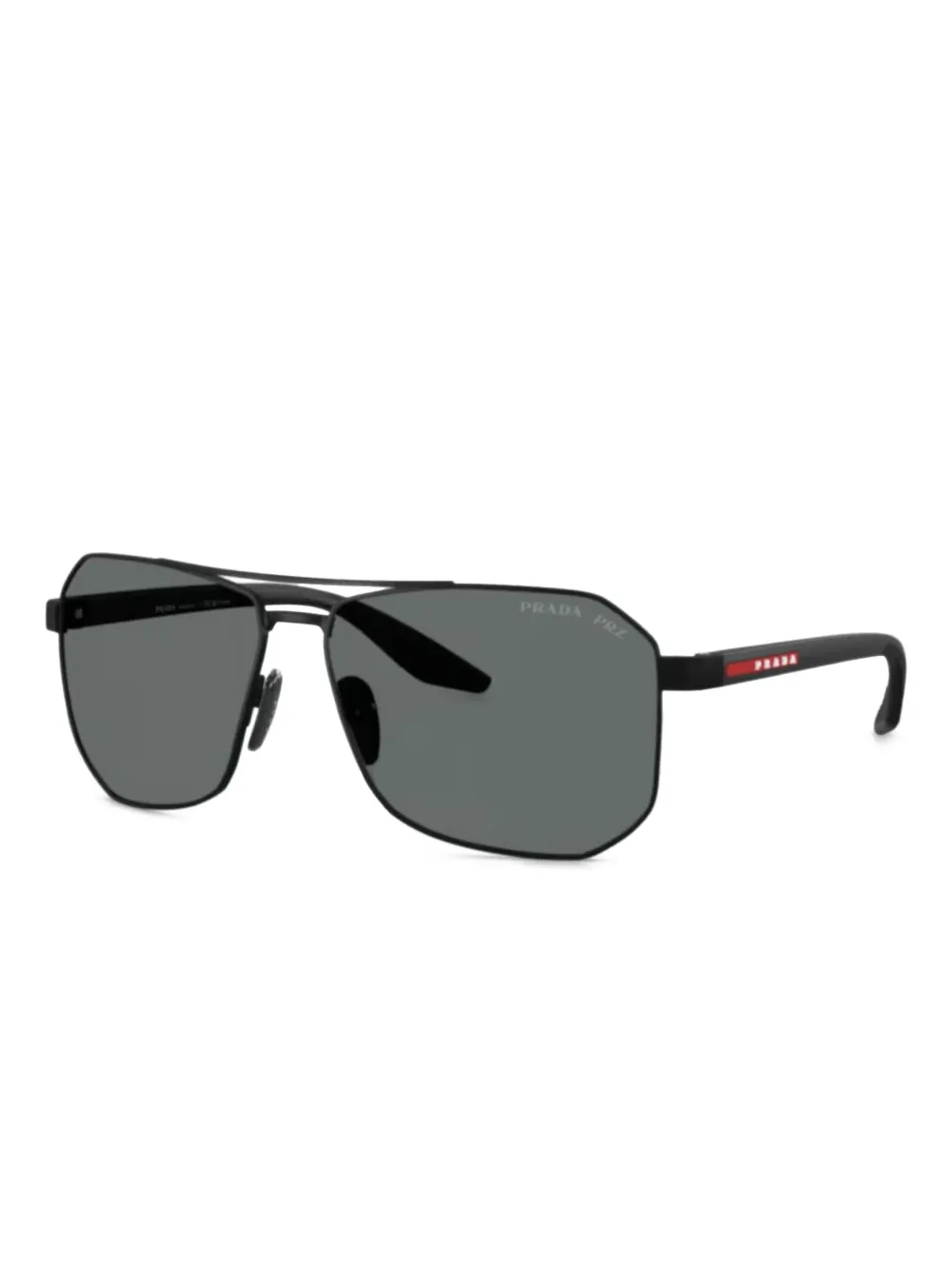 Prada Linea Rossa square-frame sunglasses Zwart